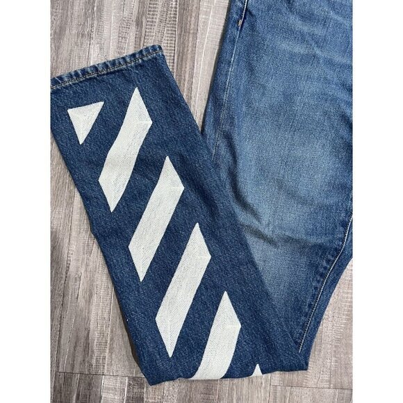 Off-White Diag Slim Regular Jeans 'Bleach' men size 29 - Picture 6 of 12